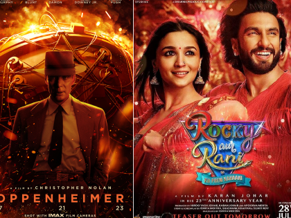 'Oppenheimer', running on far fewer screens, leads 'Rocky Aur Rani' in box-office race | 'Oppenheimer', running on far fewer screens, leads 'Rocky Aur Rani' in box-office race 'Oppenheimer', running on far fewer screens, leads 'Rocky Aur Rani' in box-office race | 'Oppenheimer', running on far fewer screens, leads 'Rocky Aur Rani' in box-office race