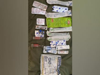 Pak-made medicines, arms and ammunition recovered from terrorists killed in J-K's Nagrota | Pak-made medicines, arms and ammunition recovered from terrorists killed in J-K's Nagrota