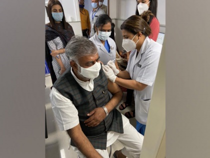 Union Tourism Minister Prahlad Patel inoculated in 2nd phase of COVID-19 vaccination drive | Union Tourism Minister Prahlad Patel inoculated in 2nd phase of COVID-19 vaccination drive