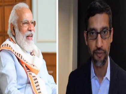PM Narendra Modi interacts with Google CEO Sundar Pichai, terms it 'fruitful' | PM Narendra Modi interacts with Google CEO Sundar Pichai, terms it 'fruitful'