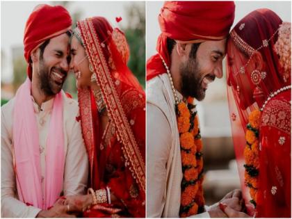 Rajkummar Rao ties the knot with longtime girlfriend Patralekhaa, shares adorable wedding pictures | Rajkummar Rao ties the knot with longtime girlfriend Patralekhaa, shares adorable wedding pictures