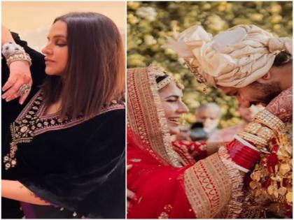 This is what Neha Dhupia wore at Vicky Kaushal, Katrina Kaif's sangeet | This is what Neha Dhupia wore at Vicky Kaushal, Katrina Kaif's sangeet