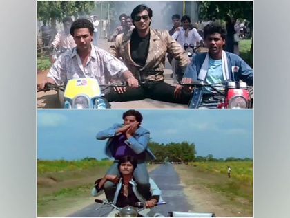 Amitabh Bachchan, Ajay Devgn revisit hilarious motorcycle moments from each other's film | Amitabh Bachchan, Ajay Devgn revisit hilarious motorcycle moments from each other's film
