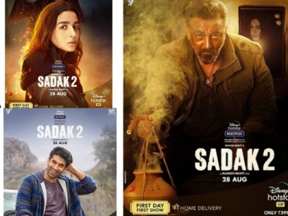 Makers of 'Sadak 2' drop character posters of Alia, Sanjay, Aditya, announce trailer releases tomorrow | Makers of 'Sadak 2' drop character posters of Alia, Sanjay, Aditya, announce trailer releases tomorrow