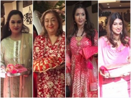 Padmini Kolhapure, Rima Jain, among others spotted at Anil Kapoor's residence for Karwa Chauth celebrations | Padmini Kolhapure, Rima Jain, among others spotted at Anil Kapoor's residence for Karwa Chauth celebrations