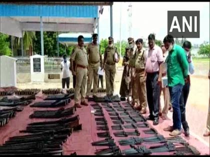 Krishna SP inspects stock of arms and ammunition available with Armed Reserve Department of Police | Krishna SP inspects stock of arms and ammunition available with Armed Reserve Department of Police