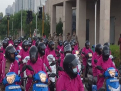 Women police squads to patrol Noida on scooters | Women police squads to patrol Noida on scooters