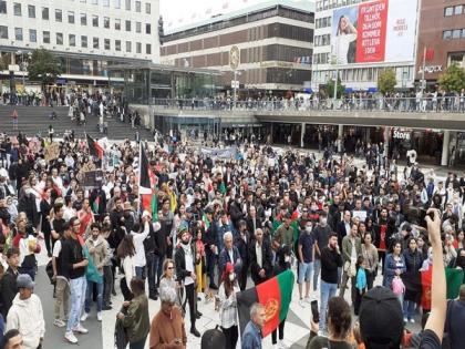 Afghans hold demonstration against Taliban in Sweden | Afghans hold demonstration against Taliban in Sweden