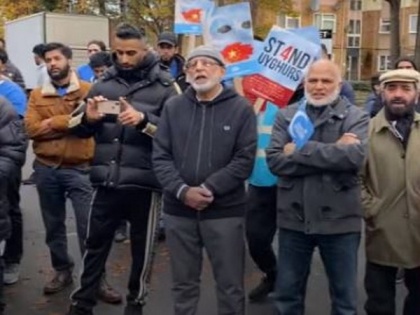 Protests outside Chinese embassy in UK over Beijing's treatment of Uyghurs | Protests outside Chinese embassy in UK over Beijing's treatment of Uyghurs