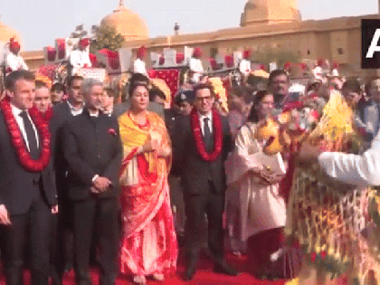 Rajasthan: French President Emmanuel Macron arrives at Amber Fort in Jaipur | Rajasthan: French President Emmanuel Macron arrives at Amber Fort in Jaipur Rajasthan: French President Emmanuel Macron arrives at Amber Fort in Jaipur | Rajasthan: French President Emmanuel Macron arrives at Amber Fort in Jaipur