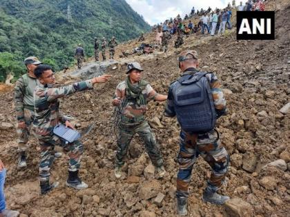 MoS Subhas Sarkar visits Tupul landslide site in Manipur | MoS Subhas Sarkar visits Tupul landslide site in Manipur