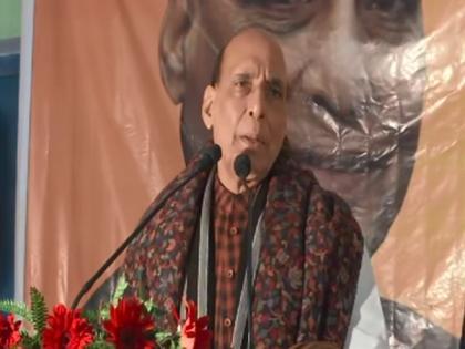 After BJP came to power 'Vikas Yoga Aasana' became prevalent in UP: Rajnath Singh | After BJP came to power 'Vikas Yoga Aasana' became prevalent in UP: Rajnath Singh