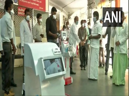 Robots deployed at Chennai's hospital to serve food, medicines to coronavirus patients | Robots deployed at Chennai's hospital to serve food, medicines to coronavirus patients