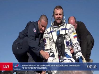 Soyuz spacecraft with first feature film crew in space return to Earth: Roscosmos | Soyuz spacecraft with first feature film crew in space return to Earth: Roscosmos