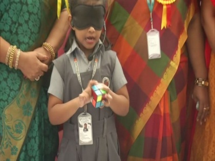 Chennai: 6-year-old genius solves rubik's cube puzzle blindfolded | Chennai: 6-year-old genius solves rubik's cube puzzle blindfolded