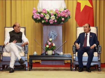 Rajnath Singh meets Vietnam President in Hanoi | Rajnath Singh meets Vietnam President in Hanoi