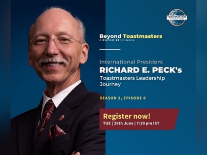 Toastmasters International President to deliver a Session on Leadership today | Toastmasters International President to deliver a Session on Leadership today
