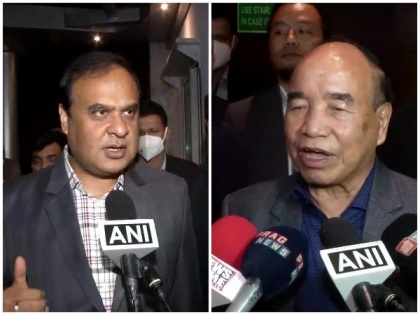 Months after border clash, CMs of Assam, Mizoram dine together in Delhi | Months after border clash, CMs of Assam, Mizoram dine together in Delhi