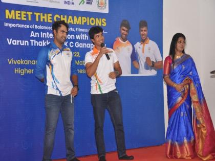 Olympic sailors KC Ganapathy and Varun Thakkar take PM Modi's 'Meet the Champions' campaign to Tamil Nadu | Olympic sailors KC Ganapathy and Varun Thakkar take PM Modi's 'Meet the Champions' campaign to Tamil Nadu