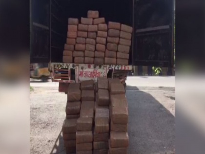 1,010 Kg Ganja worth more than Rs 1.3 crore siezed from lorry container in Telangana's Rangareddy | 1,010 Kg Ganja worth more than Rs 1.3 crore siezed from lorry container in Telangana's Rangareddy