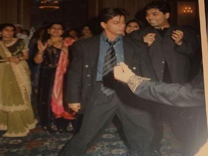 Karan Johar shares SRK's dancing picture from Sanjay Kapoor's sangeet | Karan Johar shares SRK's dancing picture from Sanjay Kapoor's sangeet