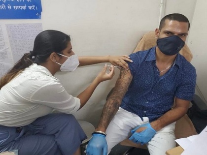 Shikhar Dhawan gets first dose of COVID-19 vaccine | Shikhar Dhawan gets first dose of COVID-19 vaccine