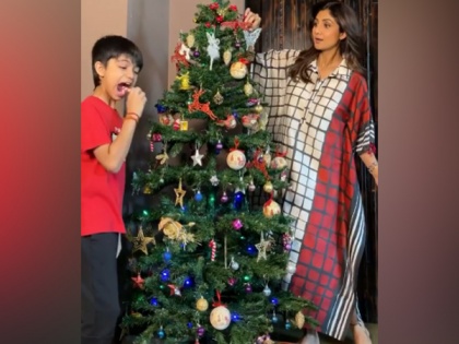 Shilpa Shetty preps for Christmas with son Viaan | Shilpa Shetty preps for Christmas with son Viaan