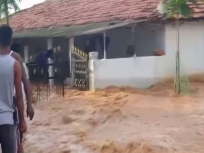 Kondapochamma Sagar overflowed in Telangana's Siddipet, village flooded | Kondapochamma Sagar overflowed in Telangana's Siddipet, village flooded