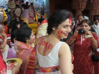 Sridevi looks stunning in throwback picture, flaunts 'Boney' written on her back | Sridevi looks stunning in throwback picture, flaunts 'Boney' written on her back