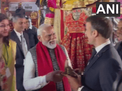 PM Modi Gifts Replica Of Ram Mandir To French President Macron In ...