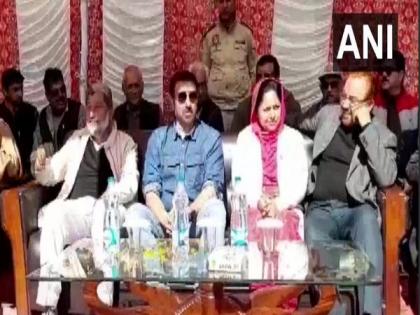 BJP MP Sunny Deol attends rally in Pathankot | BJP MP Sunny Deol attends rally in Pathankot