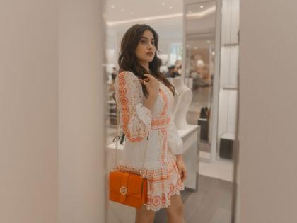 Janvhi Kapoor spotted carrying MICHAEL to celebrate the launch of the digital campaign by Michael Kors | Janvhi Kapoor spotted carrying MICHAEL to celebrate the launch of the digital campaign by Michael Kors
