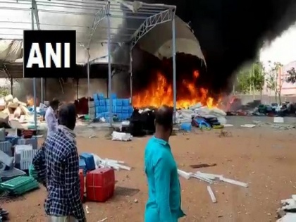 Fire breaks out at cooler manufacturing factory in Telangana's Medchal | Fire breaks out at cooler manufacturing factory in Telangana's Medchal