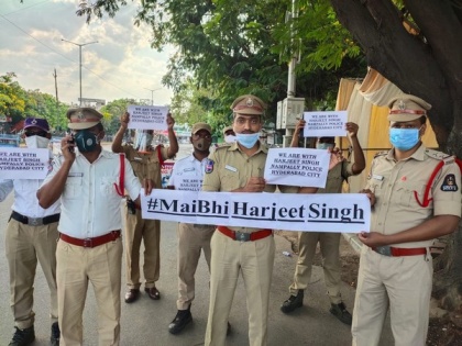 Telangana Police pays tribute to Punjab cop, joins 'Main Bhi Harjeet Singh' campaign | Telangana Police pays tribute to Punjab cop, joins 'Main Bhi Harjeet Singh' campaign