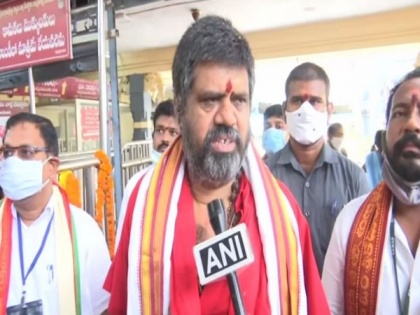 Andhra tourism minister visits Kanaka Durga temple on 2nd day of Navratri | Andhra tourism minister visits Kanaka Durga temple on 2nd day of Navratri