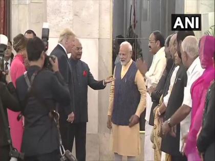 VP, PM Modi, AR Rahman, several CMs at President's dinner for Trump | VP, PM Modi, AR Rahman, several CMs at President's dinner for Trump