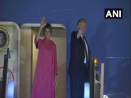 Trump emplanes for US after concluding India visit | Trump emplanes for US after concluding India visit Trump emplanes for US after concluding India visit | Trump emplanes for US after concluding India visit