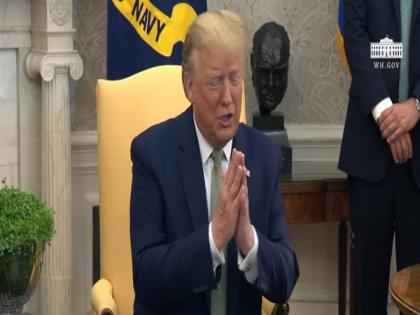 Trump greets Irish PM with 'Namaste' amid COVID-19 | Trump greets Irish PM with 'Namaste' amid COVID-19 Trump greets Irish PM with 'Namaste' amid COVID-19 | Trump greets Irish PM with 'Namaste' amid COVID-19