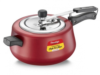 TTK Prestige's must-have Nakshatra Cute Red Duo pressure cooker is high on functionality and aesthetics | TTK Prestige's must-have Nakshatra Cute Red Duo pressure cooker is high on functionality and aesthetics