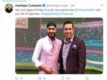 VVS Laxman turns 46, wishes pour in from cricketing fraternity | VVS Laxman turns 46, wishes pour in from cricketing fraternity