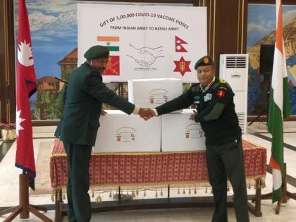 Indian Army gifts 1,00,000 COVID-19 vaccine doses to Nepali Army | Indian Army gifts 1,00,000 COVID-19 vaccine doses to Nepali Army