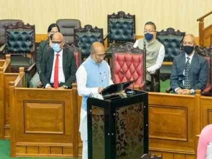 Manipur: N Biren Singh takes oath as Heingang MLA; CM face yet to be declared by BJP | Manipur: N Biren Singh takes oath as Heingang MLA; CM face yet to be declared by BJP