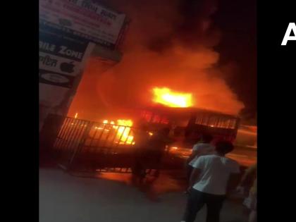 Three buses gutted in fire at bus stand in Punjab's Bathinda, one dead | Three buses gutted in fire at bus stand in Punjab's Bathinda, one dead
