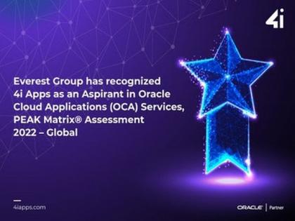Everest Group has recognized 4i Apps as an aspirant in Oracle Cloud Applications (OCA) Services, PEAK Matrix® Assessment 2022 - Global | Everest Group has recognized 4i Apps as an aspirant in Oracle Cloud Applications (OCA) Services, PEAK Matrix® Assessment 2022 - Global