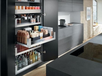 Manage space at your kitchen efficiently with Blum's SPACE TOWER Unit by Hafele | Manage space at your kitchen efficiently with Blum's SPACE TOWER Unit by Hafele