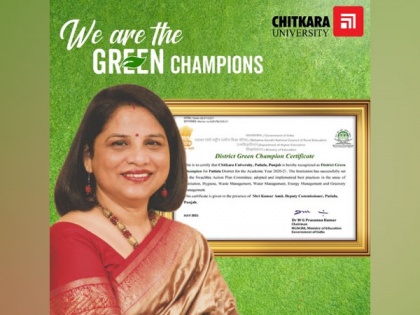 Chitkara University recognised as District Green Champion by Government of India | Chitkara University recognised as District Green Champion by Government of India