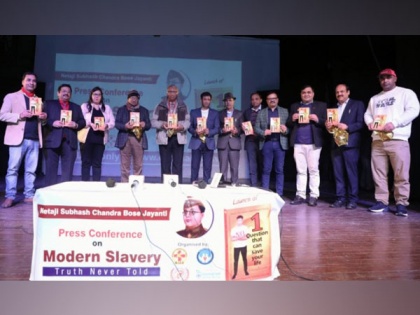Dr. Biswaroop launches book based on 'Modern Slavery-Truth Never Told' | Dr. Biswaroop launches book based on 'Modern Slavery-Truth Never Told'