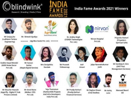 Blindwink announces the winners of India Fame Awards - 2021 | Blindwink announces the winners of India Fame Awards - 2021