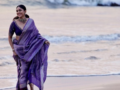 Mrunal Thakur exudes elegance in a traditional saree in '#Nani30' first look | Mrunal Thakur exudes elegance in a traditional saree in '#Nani30' first look