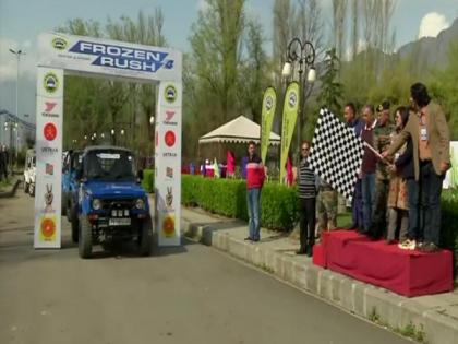 J&K: Snow car racing event flagged off in Srinagar | J&K: Snow car racing event flagged off in Srinagar